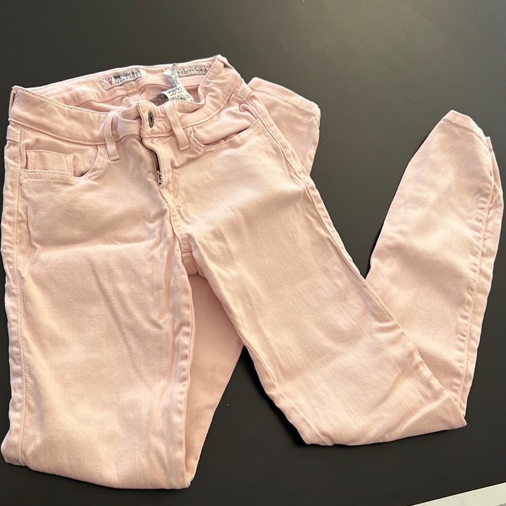 Pink skinny ankle guess jeans 23
